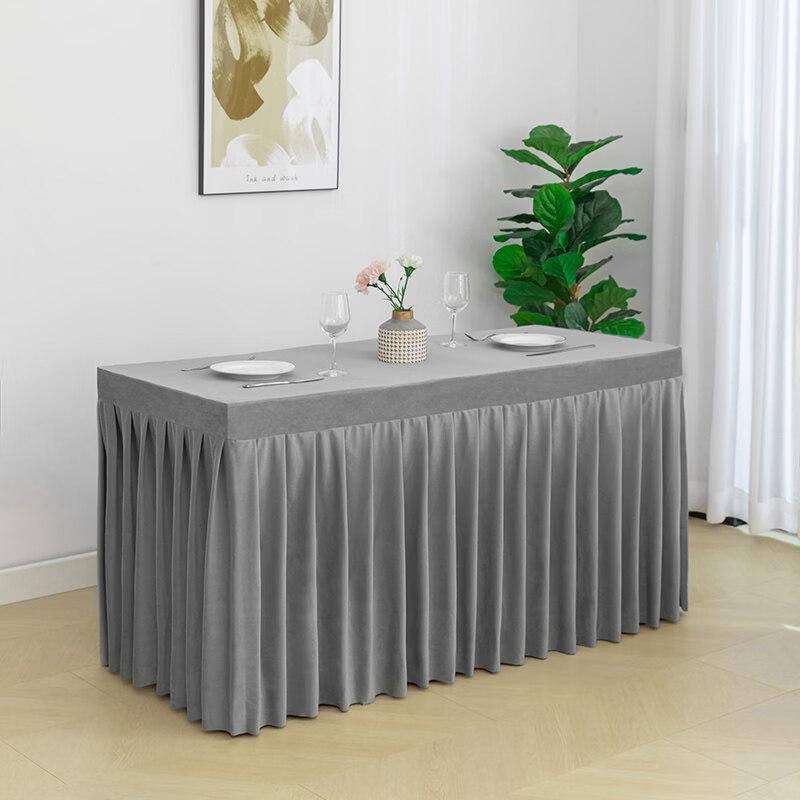 Haogongbang Business Conference Fabric Table Skirt