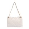 2025 New Bags Women's Fashionable All-Match Western Style Diamond Embroidery Thread Special-Interest Design Solid Color Chain Shoulder Crossbody Bag