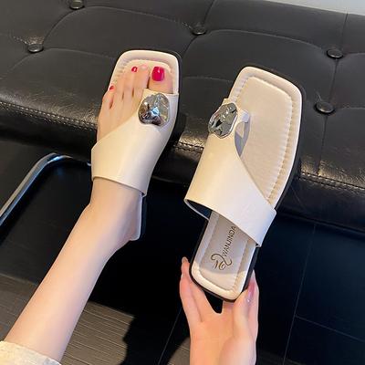 Sandales à bout ouvert semelle souple style rétro Mori pour femmes été 2025 nouvelle version polyvalente à fond plat simples et douces pour femmes enceintes pantoufles