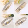 Waterproof Stainless Steel Elastic Thick Metal Bracelet Bangle For Women Couples Fashion Jewelry Vintage Bangle