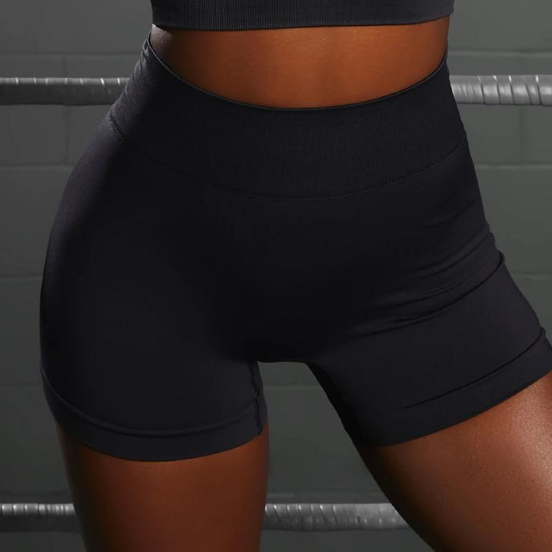 European & American Seamless Yoga Two-Piece: Sexy Women's Fitness Short Set