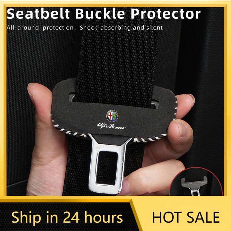 Car Stickers Car Seat Belt Clip Protector Seatbelt Buckle Plug Protective Cover For Alfa Romeo Giulietta GT 159 147 156 Mito Giu zj4