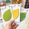 Leaf-Shaped Sticky Notepads Removable Memo Pads Paper Sticker Pads Anti-Forgetting Reminder Note for Home Wall Photo DIY Decoration