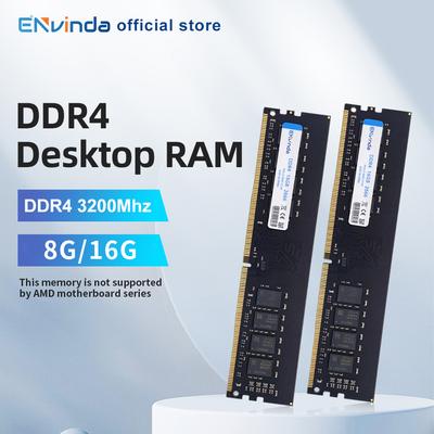 ENVINDA DDR4 PC RAM Mémoire 8GB 16GB 3200MHz DIMM Mémoire RAM pour Ordinateur de Bureau Ne Prend Pas en Charge la Carte Mère AMD