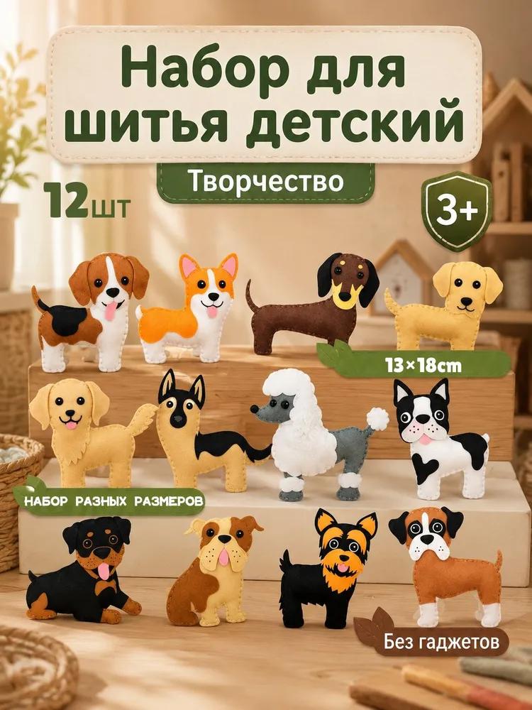 Set per bambini per cucire il feltro, giocattoli fai da te, per la creatività e lo sviluppo