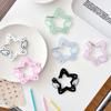 Acrylic Wing/Star Shape Carabiner Hook Clips Card Holder Keychain Portable Outdoor Keyring Hook Backpack Pendant Gifts