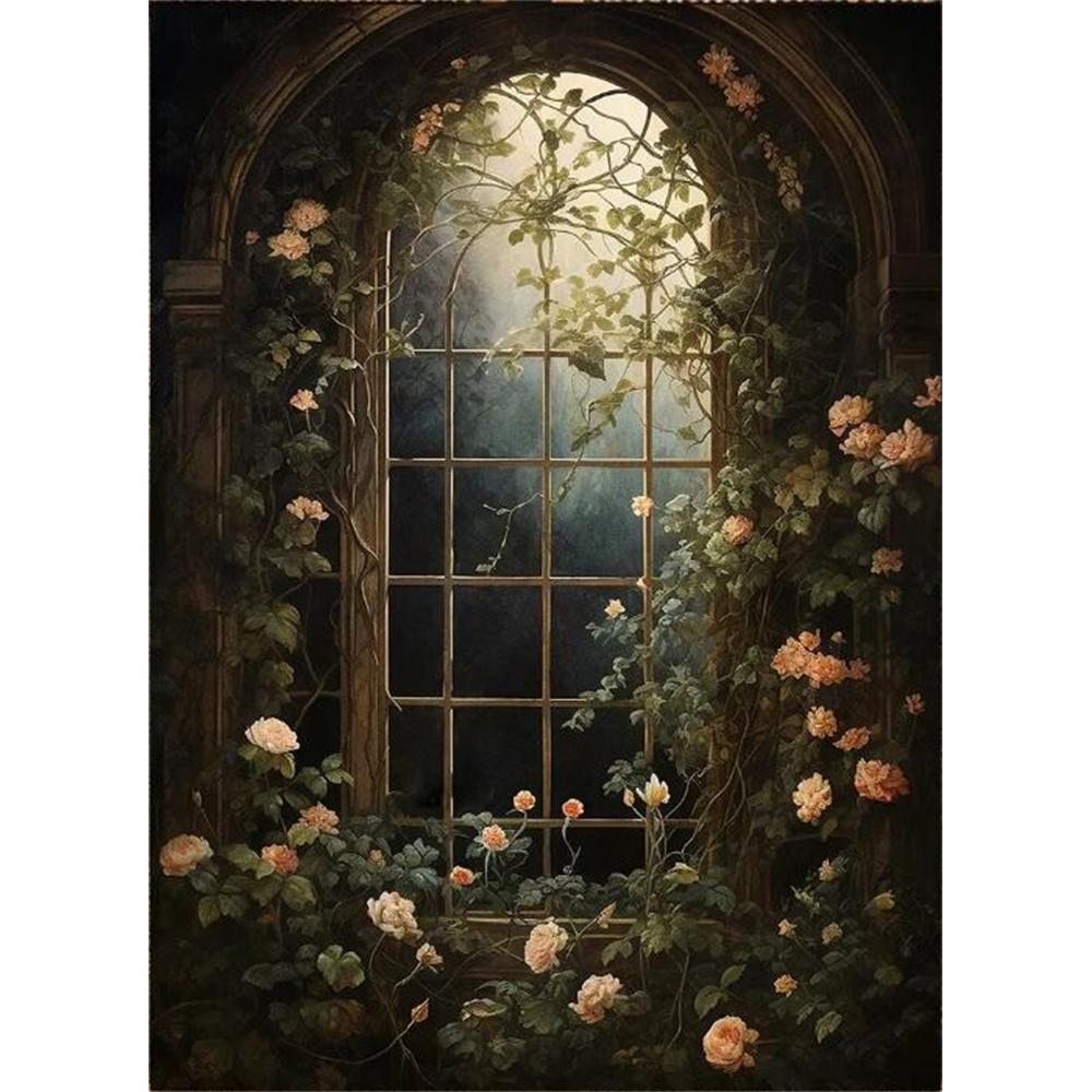 Forest Animals Butterfly Bat Plants Flowers Canvas Wall Art Nature Diamond Painting Decor Vintage Dark Skeleton Pumpkin Halloween