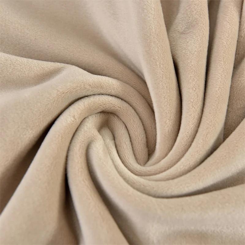 1Pc Solid Color Velvet Dining Chair Seat Cover Classic Chair Covers Removable Anti-Dirty Chair Cushion Slipcovers For El Home