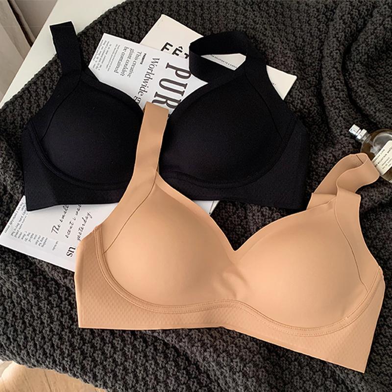 Sujetador de látex sin costuras Mujer Push-Up Ropa interior Enfriamiento  reúne almohadilla a prueba de golpes Mujer Moda íntima Bralette cómodo  Bralette comprar a buen precio — entrega gratuita, reseñas reales con