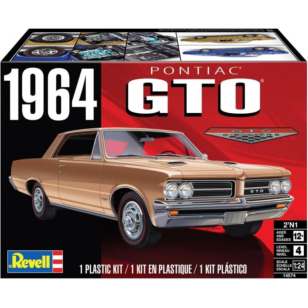 Deutsches Level Revell 14574 1964 Pontiac Gto 2 N1 1 24 Maßstab 104 Teile Schwierigkeitsgrad 4 Modellbausatz