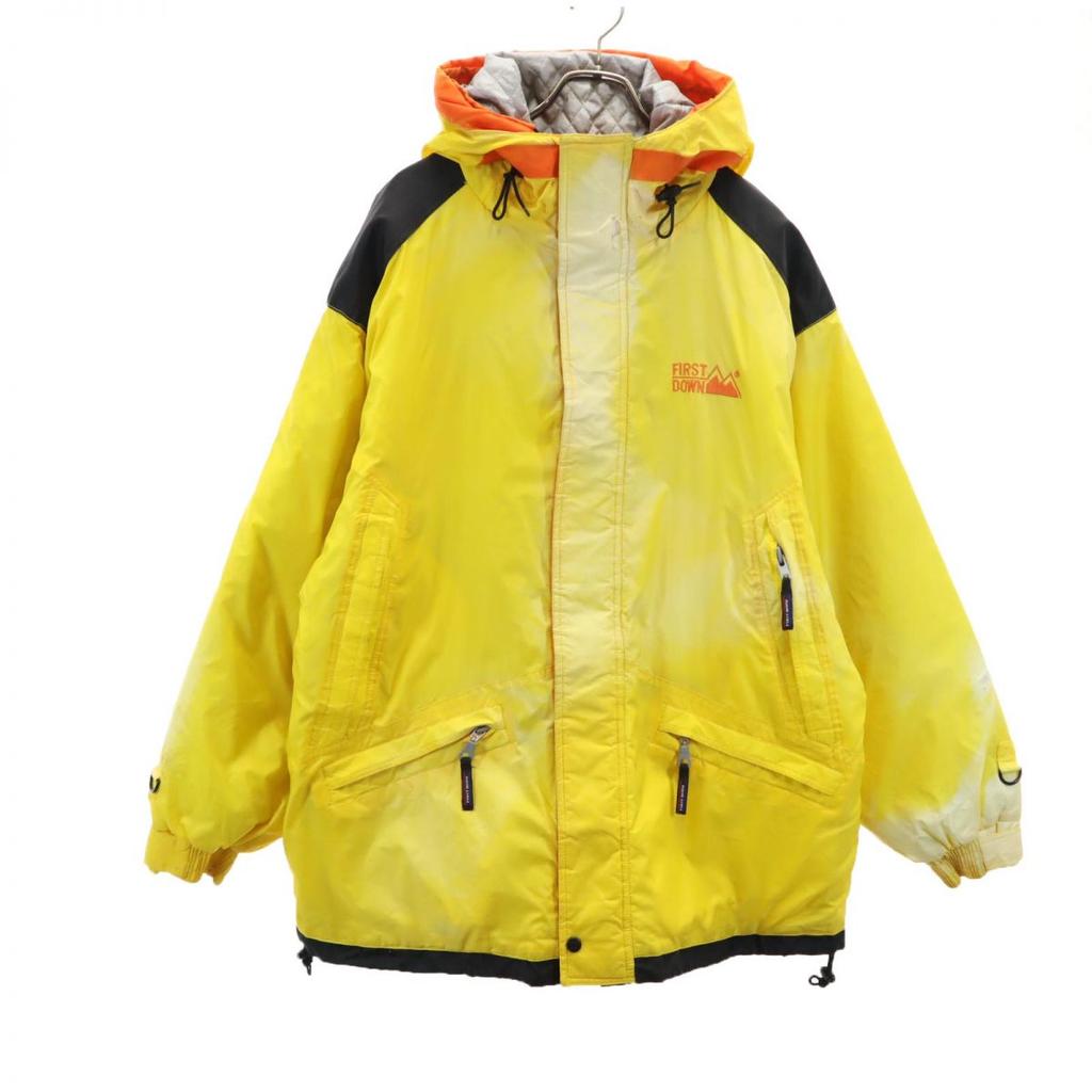FIRSTDOWN Jacket XL Yellow hood Men's Used