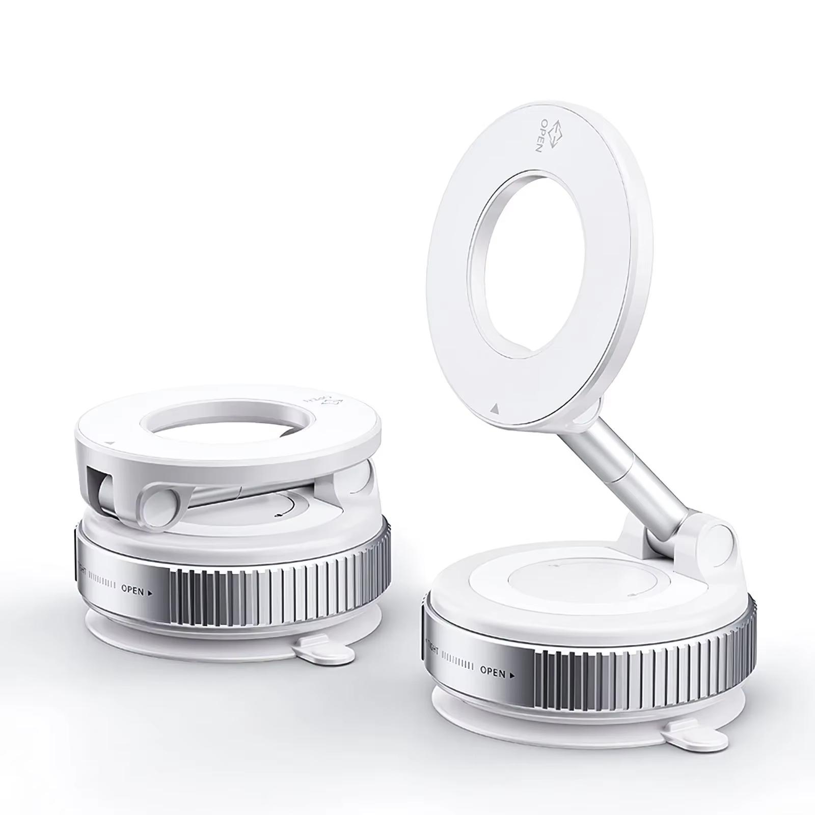 

Car Mount Electric Vacuum Magnetic Holder Foldable Strong Suction Stand For Cell Phone For iPhone 16 15 Android Smartphone