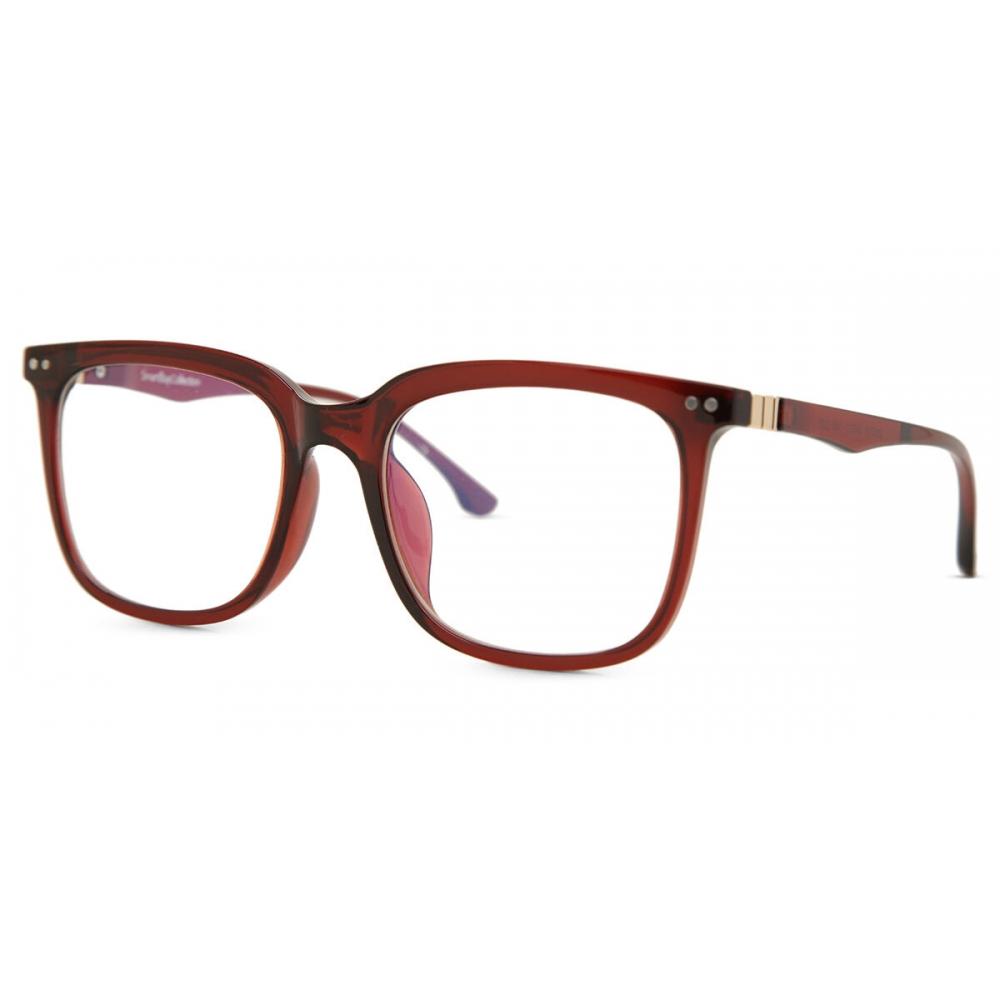 Full Rim Square Burgundy Smartbuy Collection Cyd 228224 C23 Fashion Unisex Eyeglasses
