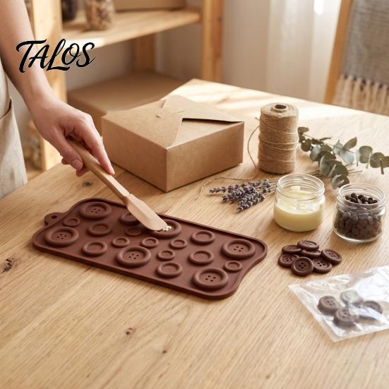 Handmade Candy Molds 19-Hole Silicone Button Molds, Three Sizes DIY Cake Decorating Tray, Dessert Flexible Easy Release Baking Gadgets for Chocolate