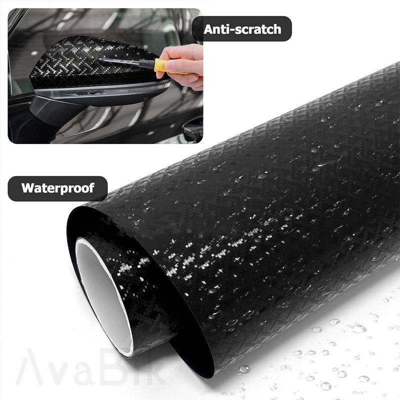 

10/50CM PET Matte Forged Carbon Vinyl Wrap Easy tall Sticker Royce Carbon Fiber Car Interior Color Change Film Anti-Scratch 10cm X152cm