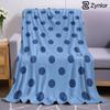 Polka Dot Lightweight Microfiber Soft Christmas Fleece Blanket Warm Cozy Throw for Bed Sofa Office Travel All Season