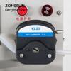 ZONESUN Semi Automatic Filling Machine Peristaltic Pump Nail Polish Thick Liquid Honey Single Nozzle Pigment Vial Bottle Filler
