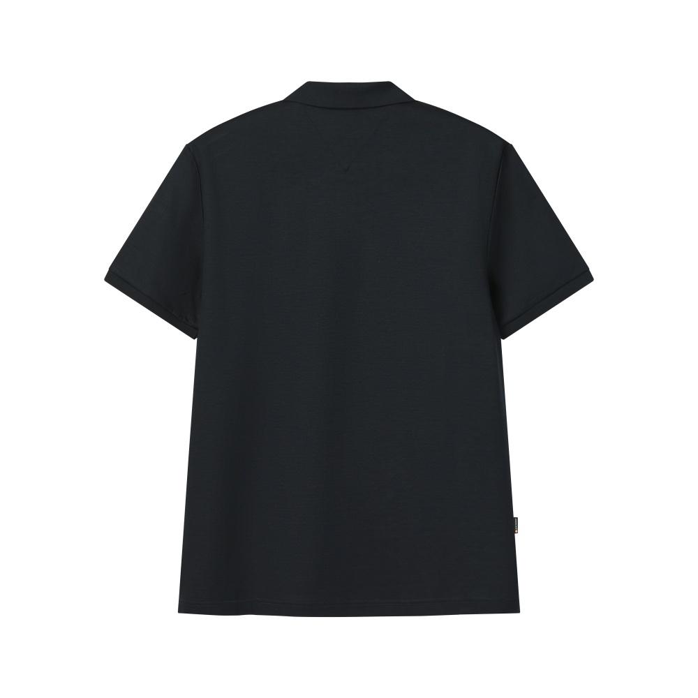 Fila White Fashion Simple Classic Casual Versatile Comfortable Brand Logo Knitted Short Sleeve Polo Shirt Men Tops F51M623101FNV