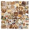 50Pcs/Set Maillard Styles Art Series 01 Stickers DIY Fashion Waterproof Doodle Decals Stickers