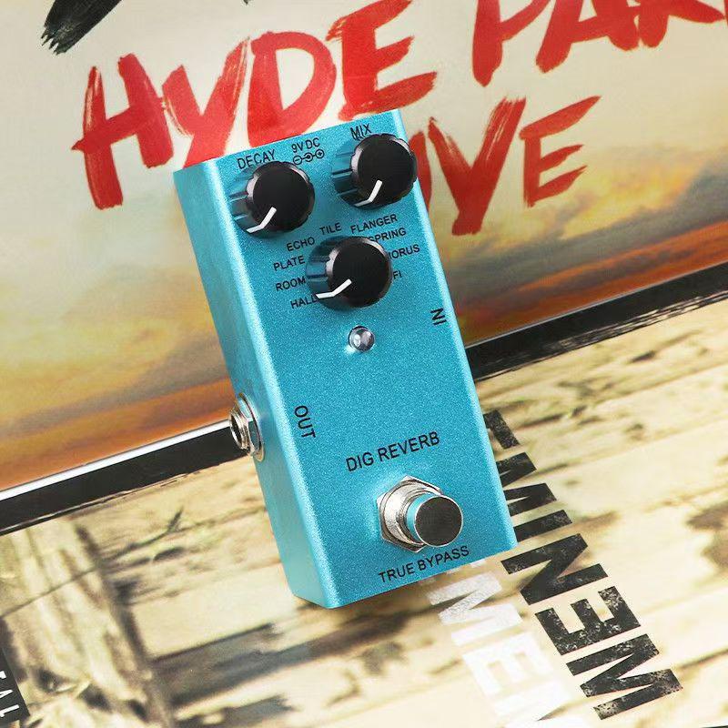 Compact Electric Guitar Effects Pedal: Overdrive, Distortion, Tremolo, Delay, Chorus, Reverb