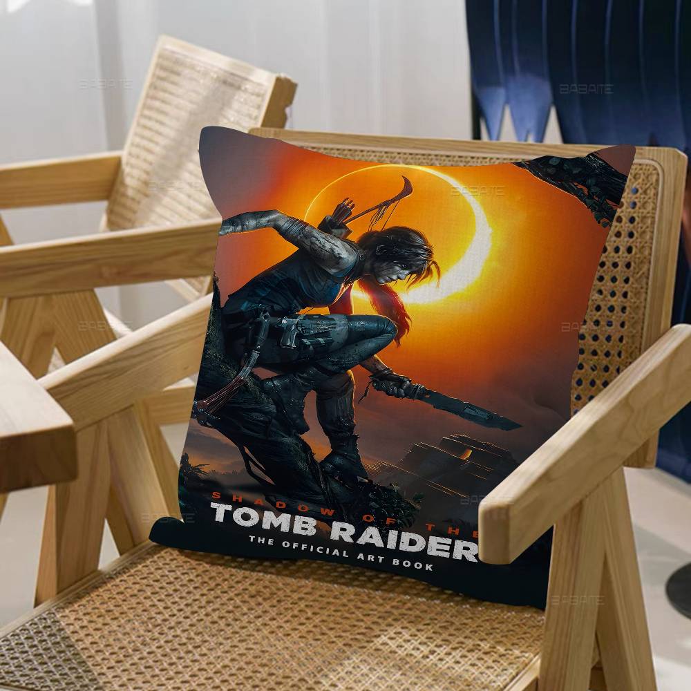 Hot Vedio Game Tomb Raider 123 Lucky Dragon Pillow Cover Sofa Cushion Cover Home Room Decoration Children Gift