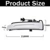 Dynamic Turn Signal LED Rearview Mirror Streamer Light For Mercedes Benz A B C E S CLA GLA GLK Class W176 W246 W212 W204 W221