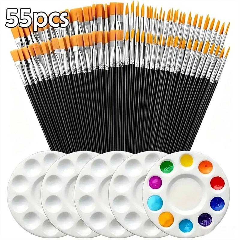 Set di Pennelli Digitali in Nylon per Bambini per Dipingere e Colorare