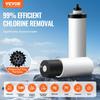 Gravity-fed Water Filter System, 2.25G 304 Stainless-Steel Countertop Water Filtration System, Reduces Lead and up to 99% of Chlorine, with 2 Ceramic