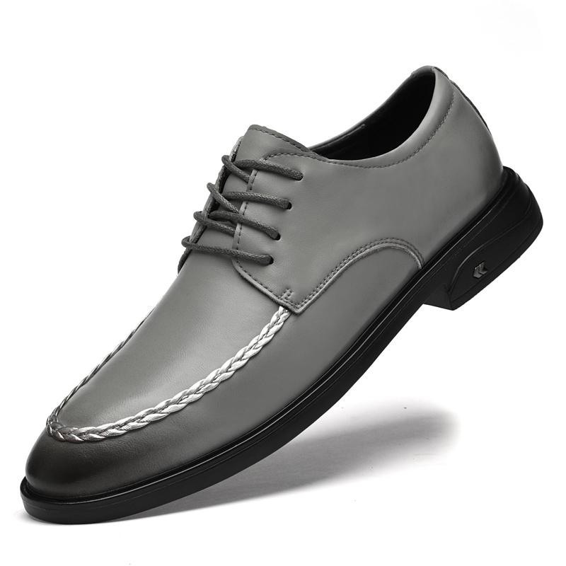 Fashion 2025 for Men Stylish Business Shoes Men's Genuine Leather Casual Oxford Shoes All-match Men's Coiffeur Shoe Lace-Up Male Shoes