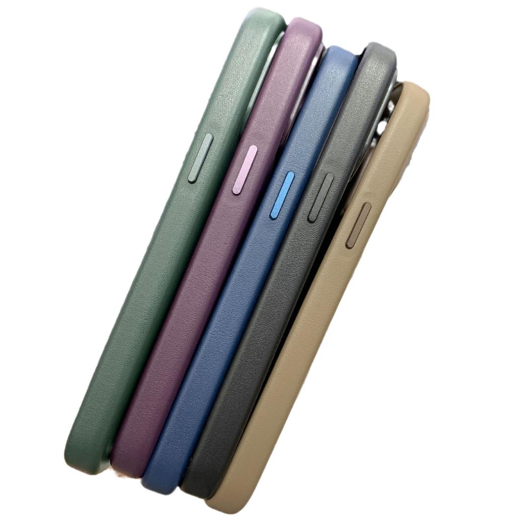 With Box Official Magnetic Busine Leather Case for Orginal IPhone 17 Pro Max 16 15 14 13 12 for Magsafe Wireless Charge Cover