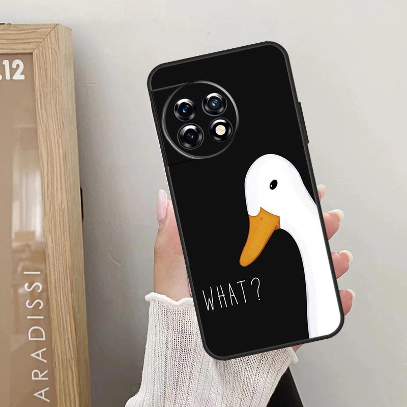 Cartoon Funny Goose Case For OnePlus Nord CE 5 3 4 Lite N20 N30 OnePlus 13T 10T 8T 11 12 13 15 R 9 10 Pro Cover