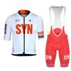 Breathable and Comfortable Men's Cycling Set Short Sleeve Jersey and Bib Shorts Red Logo MTB Clothing 2026 Summer Set Breathable Cycling Suit