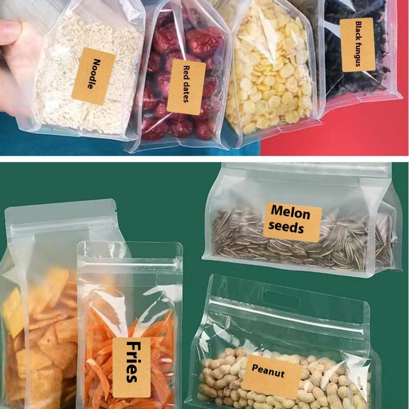 260/320/420/800 Stück Kraft Aufkleber Leere Etiketten Büro Etiketten Küche Lebensmittelglas Glasflasche Klassifizierungsaufkleber