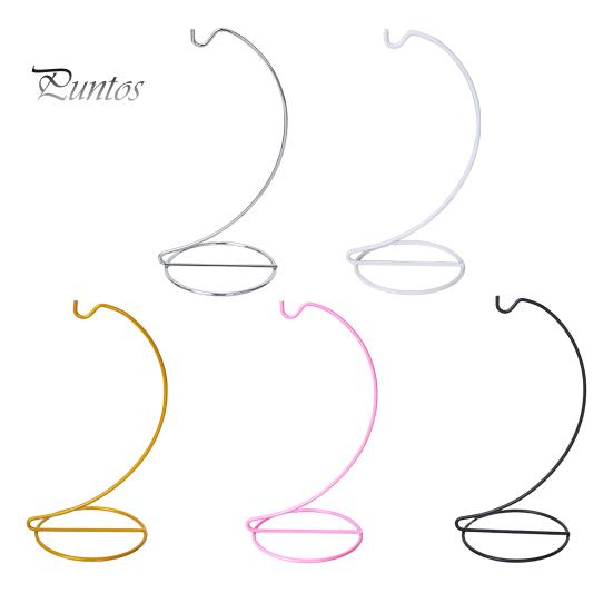Moderner Minimalistischer Ständer Ornamenthalter für Glaskugeln Spiraldesign mit Stabiler Eisenbasis Gestell Luftpflanzen Terrarium Hexenkugel Hochzeit Zuhause