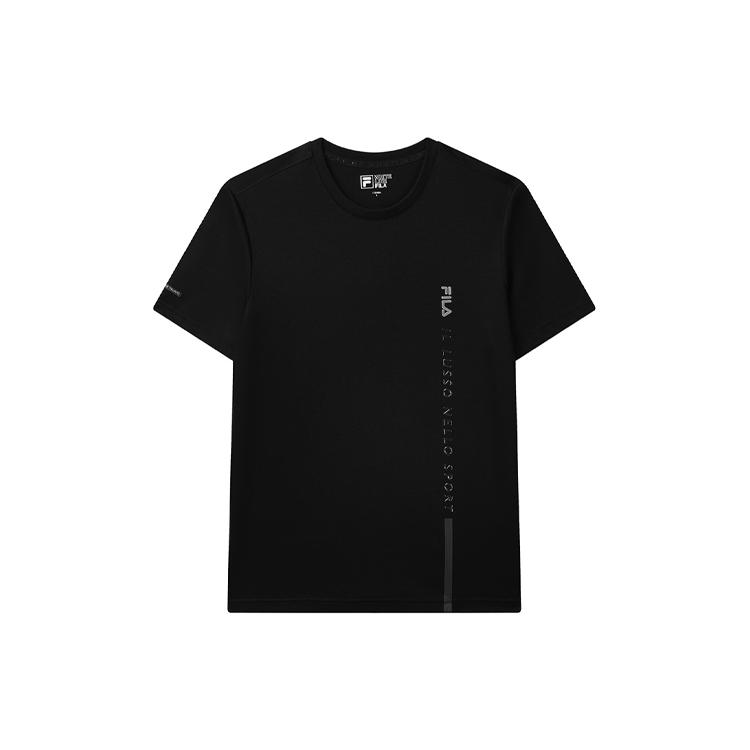 FILA Футболки Мужские Черные С Круглым Вырезом Умеренные Другие F11M132158F-BK L