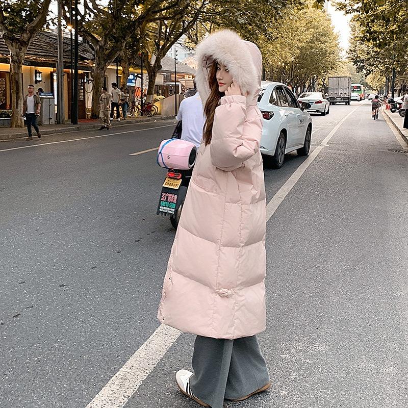 DAFIFY Women's Fashion Casual Fall Winter Solid Color Print Long Sleeve Jackets & Coats Down Coats