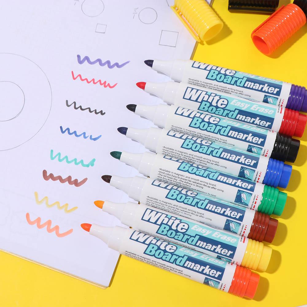 Magnetic Eraser Whiteboard Markers 4/8 Colors Fine Point Markers Magnetic Drawing Markers  Drawing