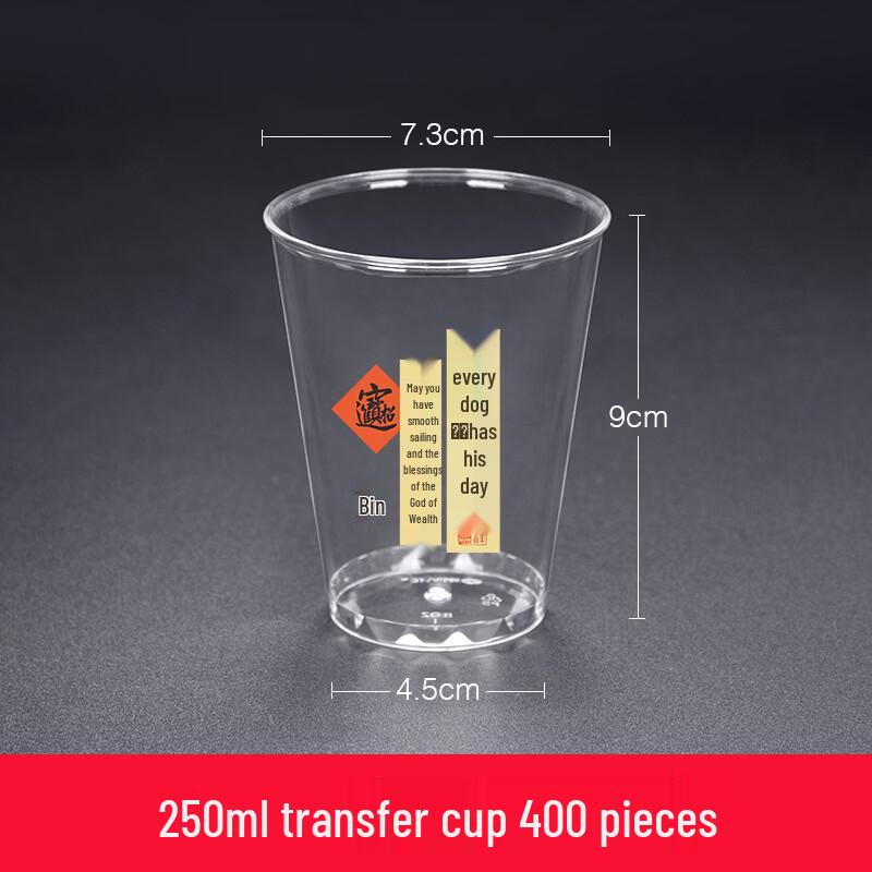250ml Disposable Thickened Plastic Cups