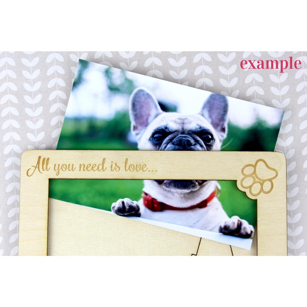 Chow Chow - Photo frame, engraved wooden frame, a lovely gadget for the dog lover by Art-Dog