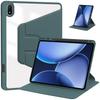 For Oneplus Pad 3 One Plus Pad 3 13.2 inch Case with Pencil Holder 360 Rotating PU Leather Acrylic Clear Hard Stand Cover