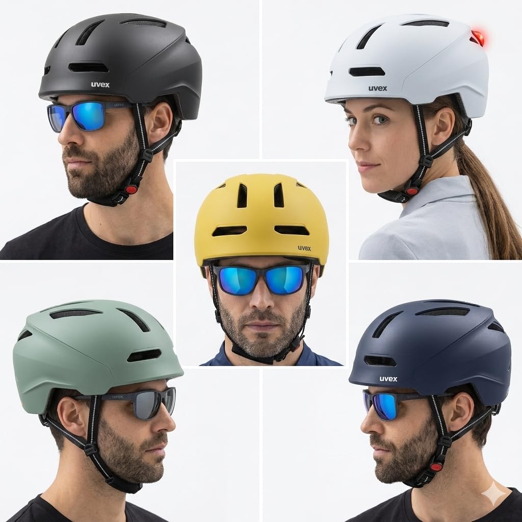 Uvex Bicycle Environmentally Friendly Made In Uvex Urban Planet Helmet, Commuting/School Commute, Materials, Germany,