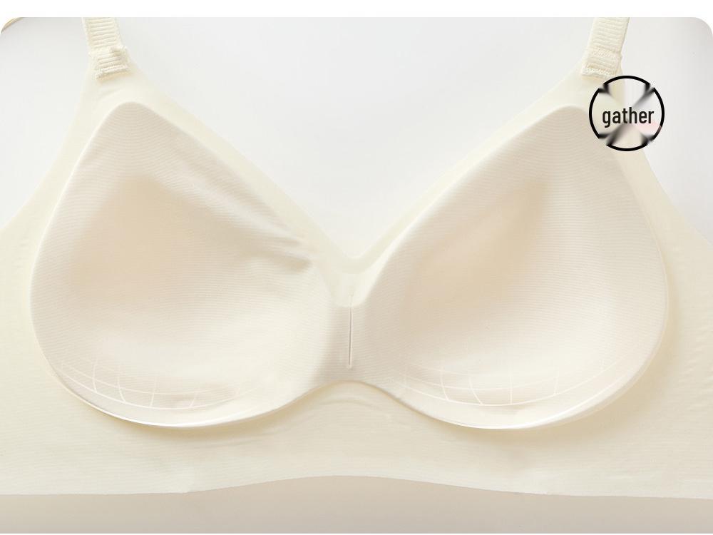 Six Rabbits Women's Push-Up Wire-Free Soft Support Bra, Small Bust, Anti-Sagging, Side Support
