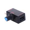5W Dc5V2A Fan Induction Speed Controller With Switch Usb Protection Type-C Usb Laptop Cell Phone Cooling Fan Controller