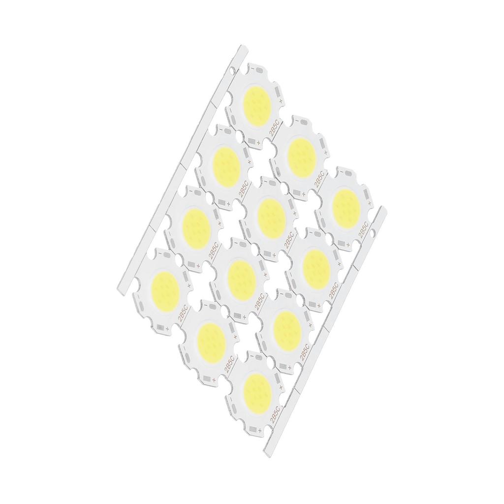12Pcs LED Chips COB Light Emitter Component 5W 15‑17V for DIY Spotlights Downlight Ceiling Lamp