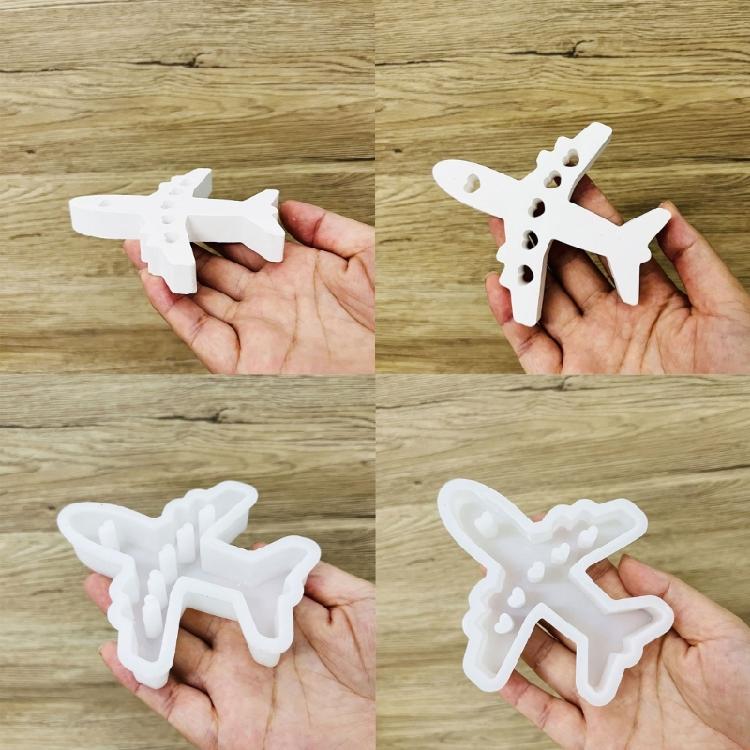 Gepäck Flugzeug Silikon Kerzenform Handgefertigte Gips Seifenform DIYs Duftkerzen Herstellung Harzformen Heimdeko