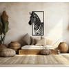 Zebra Safari Animal Wall Art Abstract Metal Decor