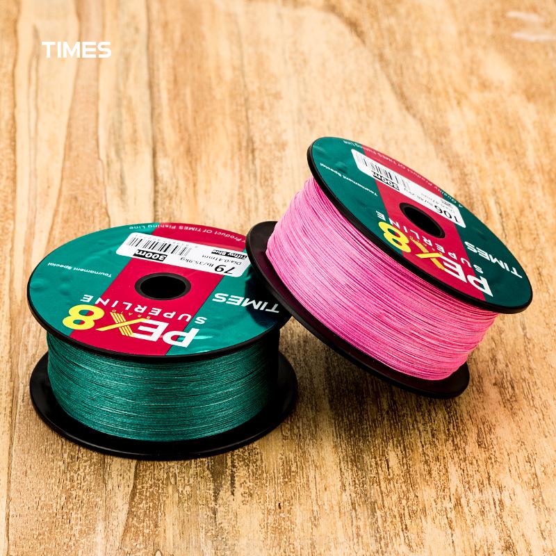 8-Strand PE Fishing Line, 500m - Abrasion Resistant, High Tensile Strength Leader Line 