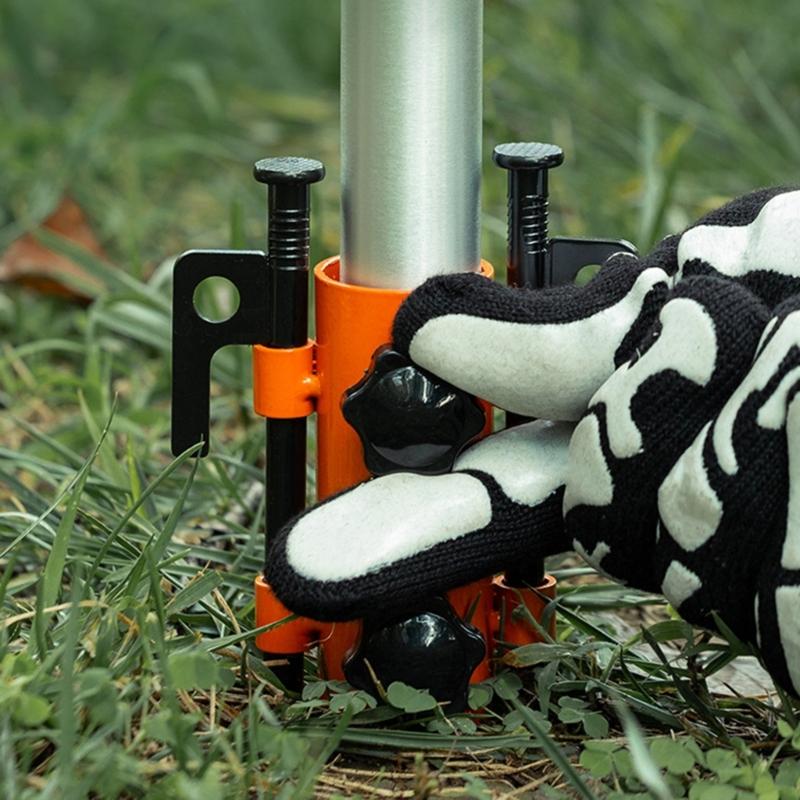 Canopies Rod Fixed Tube Adjustable Tent Canopies Holder Camping Awnings Rod Holder Windproof Canopies Rod Fixed Tube Stand