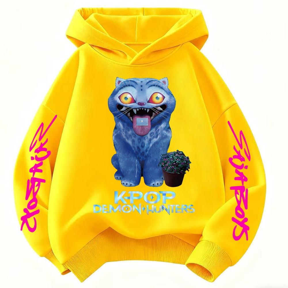 Hoodie KPop Devil Hunter Pattern Children's Sweatshirt Warm Girls' Hoodie Pullover 2025 Fashion Sudadera Printed Top