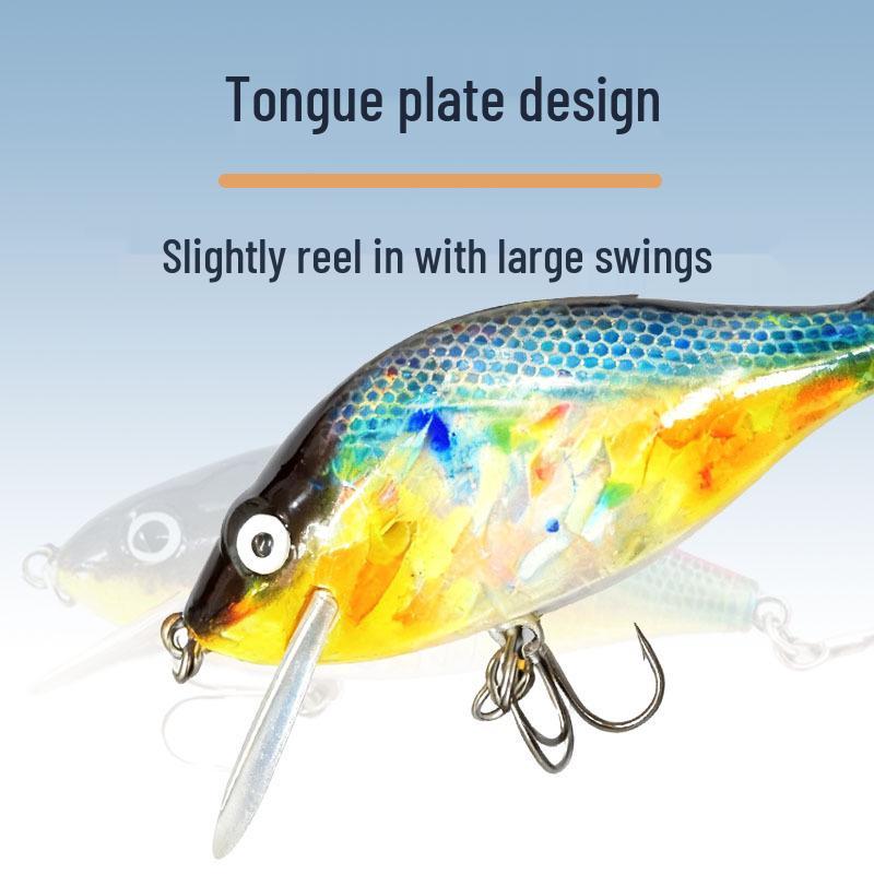 Floating Minnow Laser Reflective Lure for Freshwater Bass and Mandarin Fish